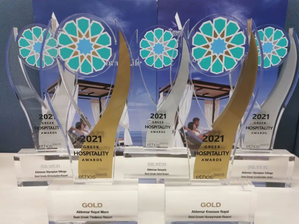 5 AWARDS FOR ALDEMAR RESORTS IN GREEK HOSPITALITY AWARDS CEREMONY