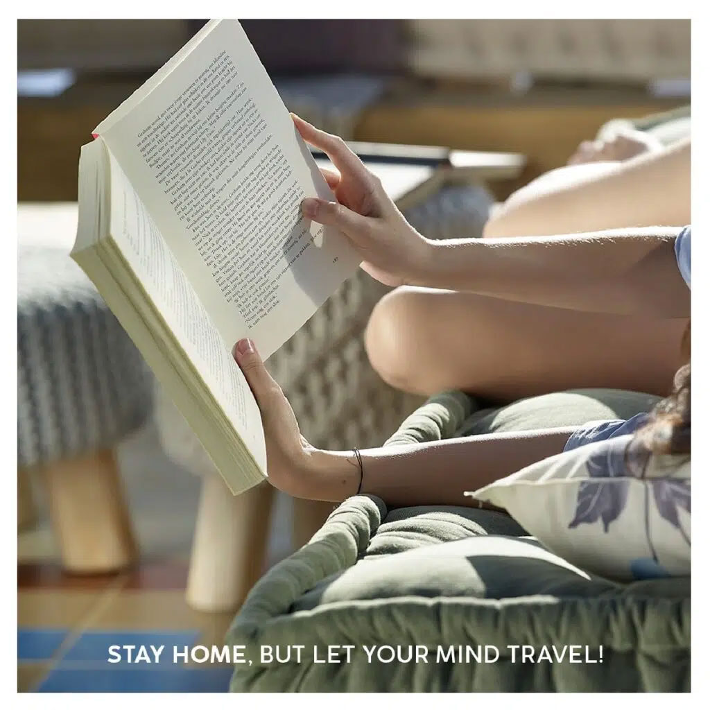 LET YOUR MIND TRAVEL BY READING A BOOK